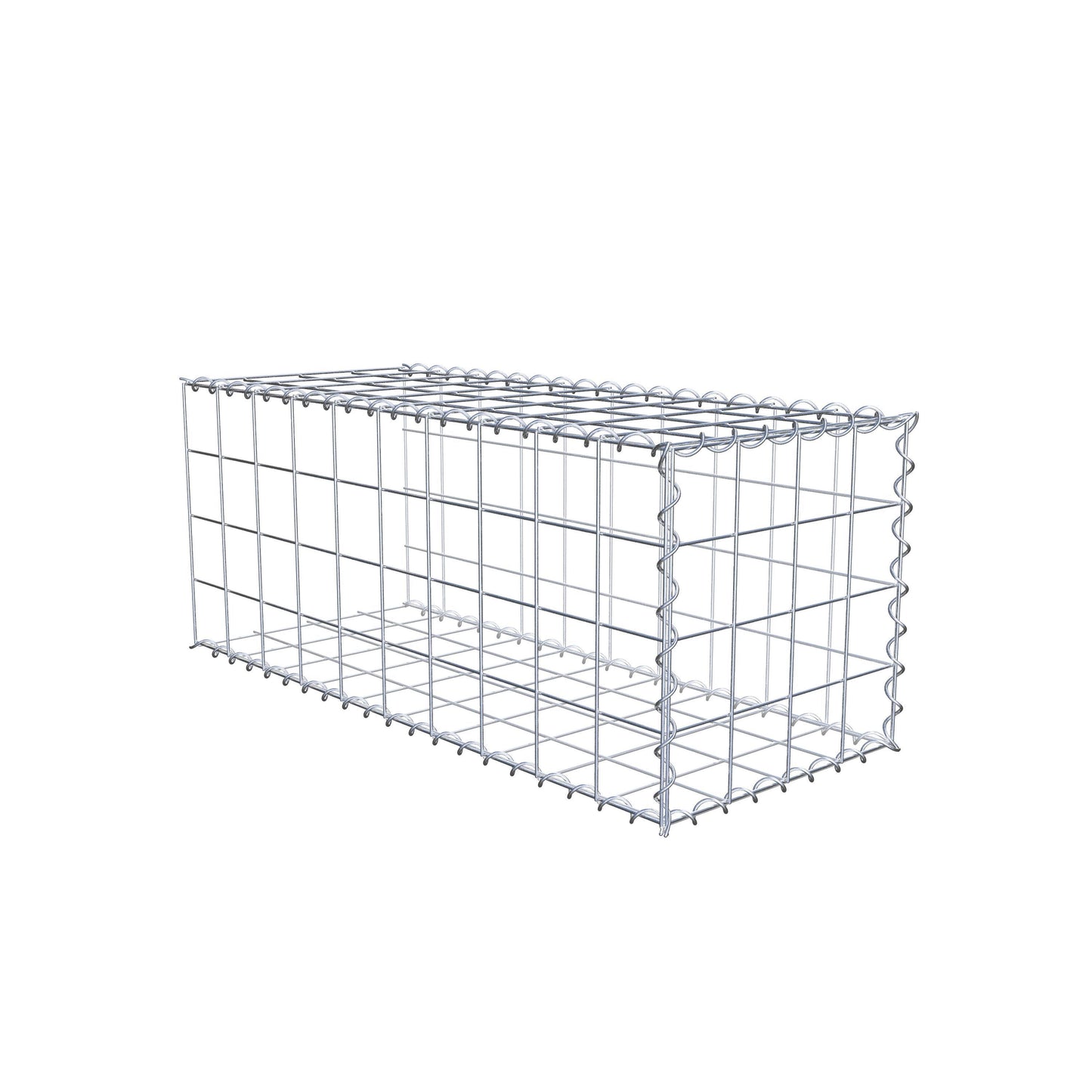 Gabião tipo 2 100 cm x 40 cm x 40 cm (C x A x P), malhagem 10 cm x 10 cm, espiral