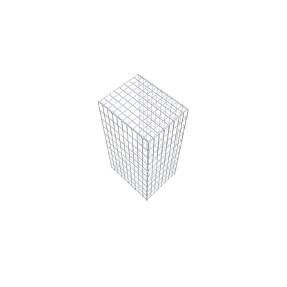 Pila adicional tipo 2 100 cm x 50 cm x 40 cm, malla 5 cm x 10 cm, anillo en C