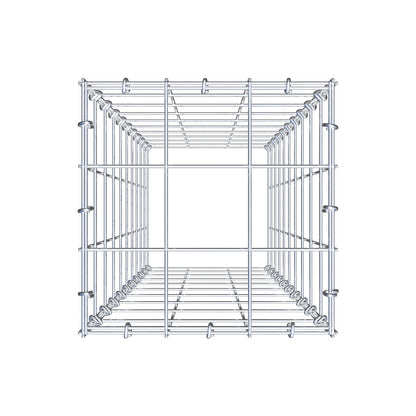Type 3 oplegkorf 100 cm x 30 cm x 30 cm (L x H x D), maaswijdte 10 cm x 10 cm, C-ring