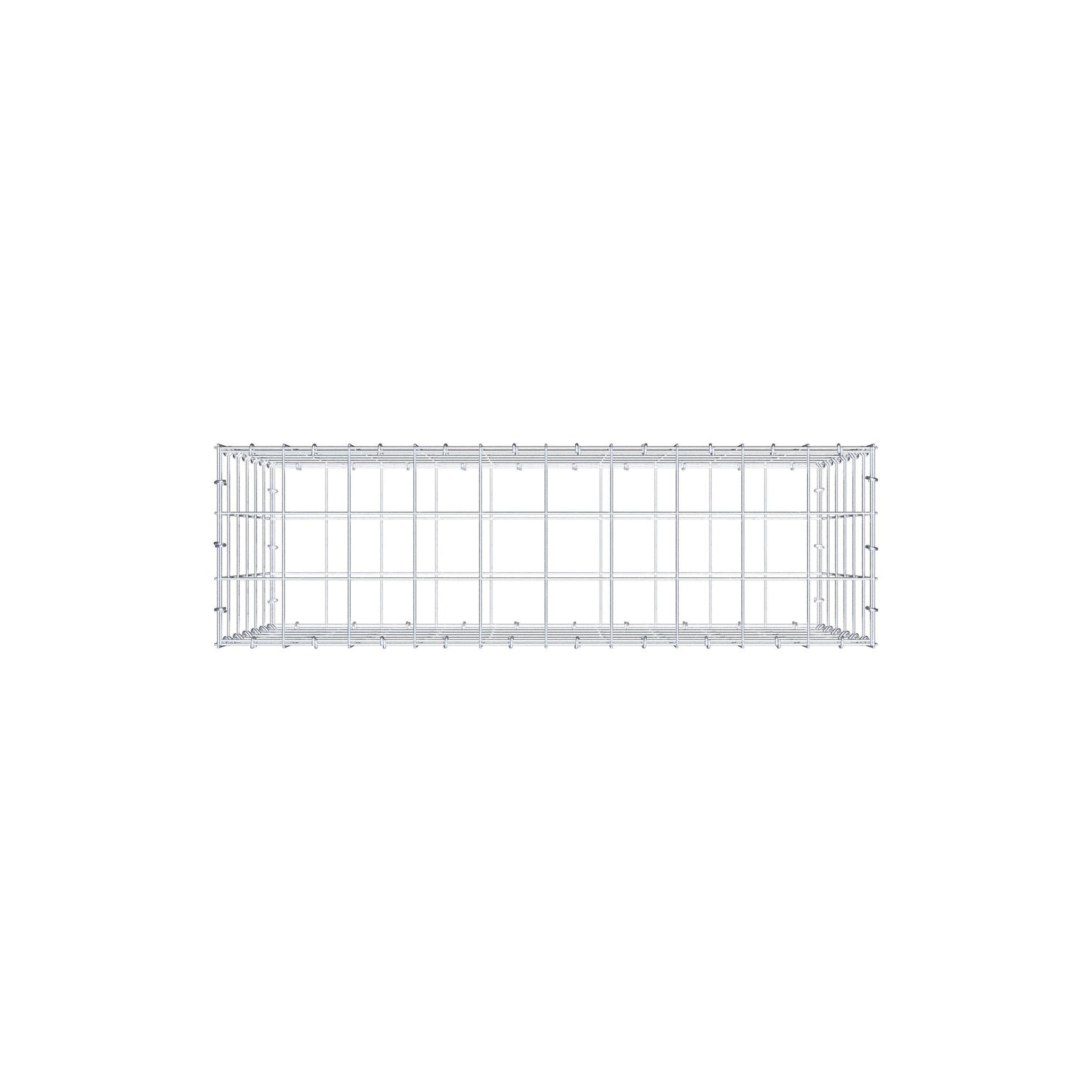 Gabion 100 cm x 60 cm x 30 cm (L x H x D), maskstorlek 10 cm x 10 cm, C-ring