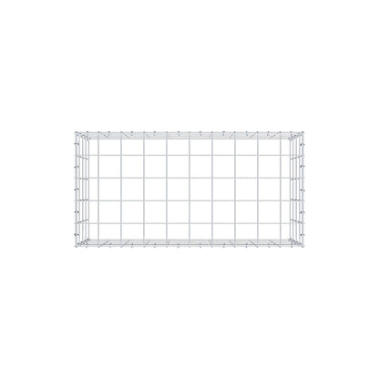 Mounted gabion type 3 100 cm x 40 cm x 50 cm (L x H x D), mesh size 10 cm x 10 cm, C-ring