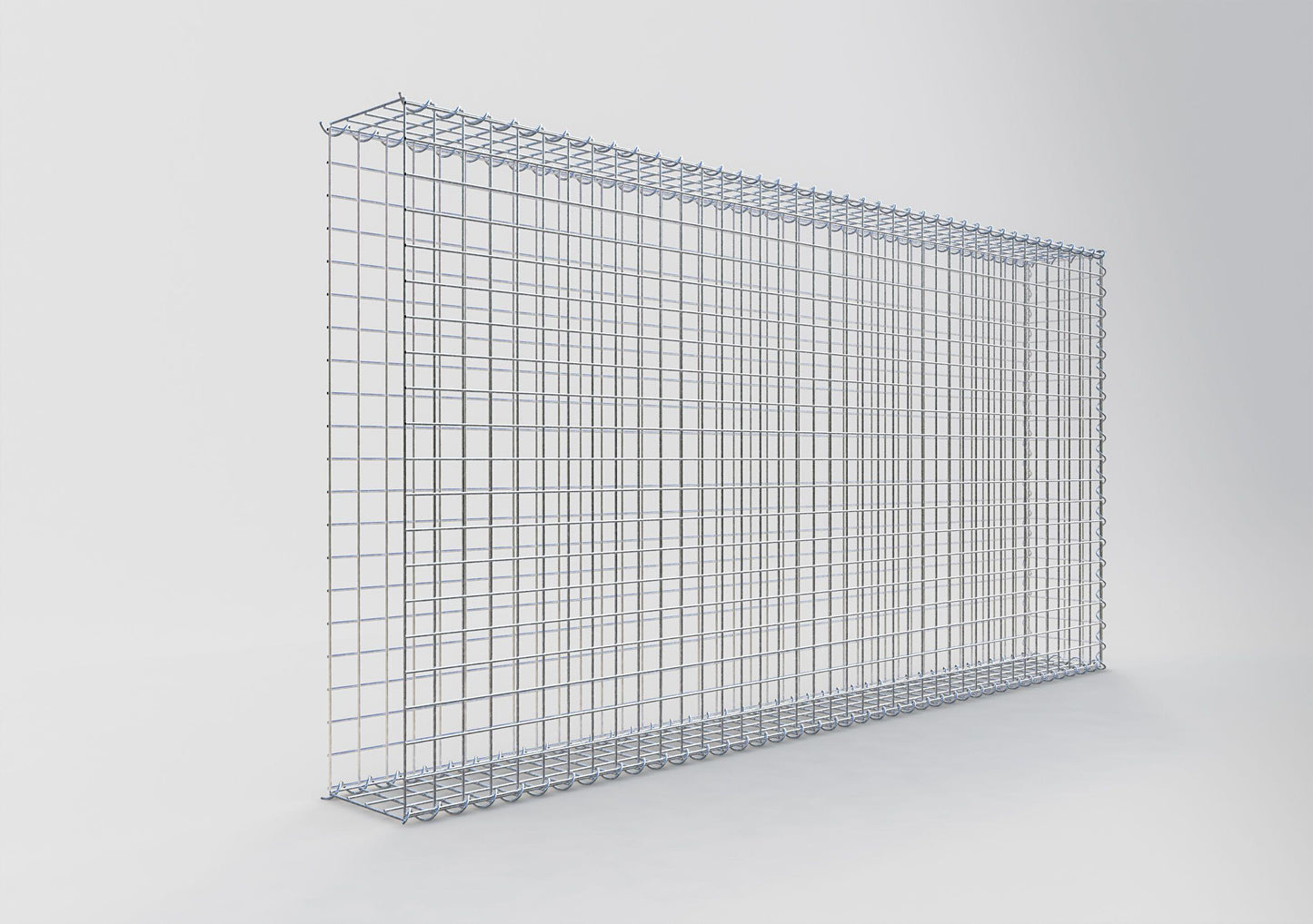 Opvokset gabion type 2 200 cm x 100 cm x 20 cm (L x H x D), maskestørrelse 5 cm x 5 cm, spiral