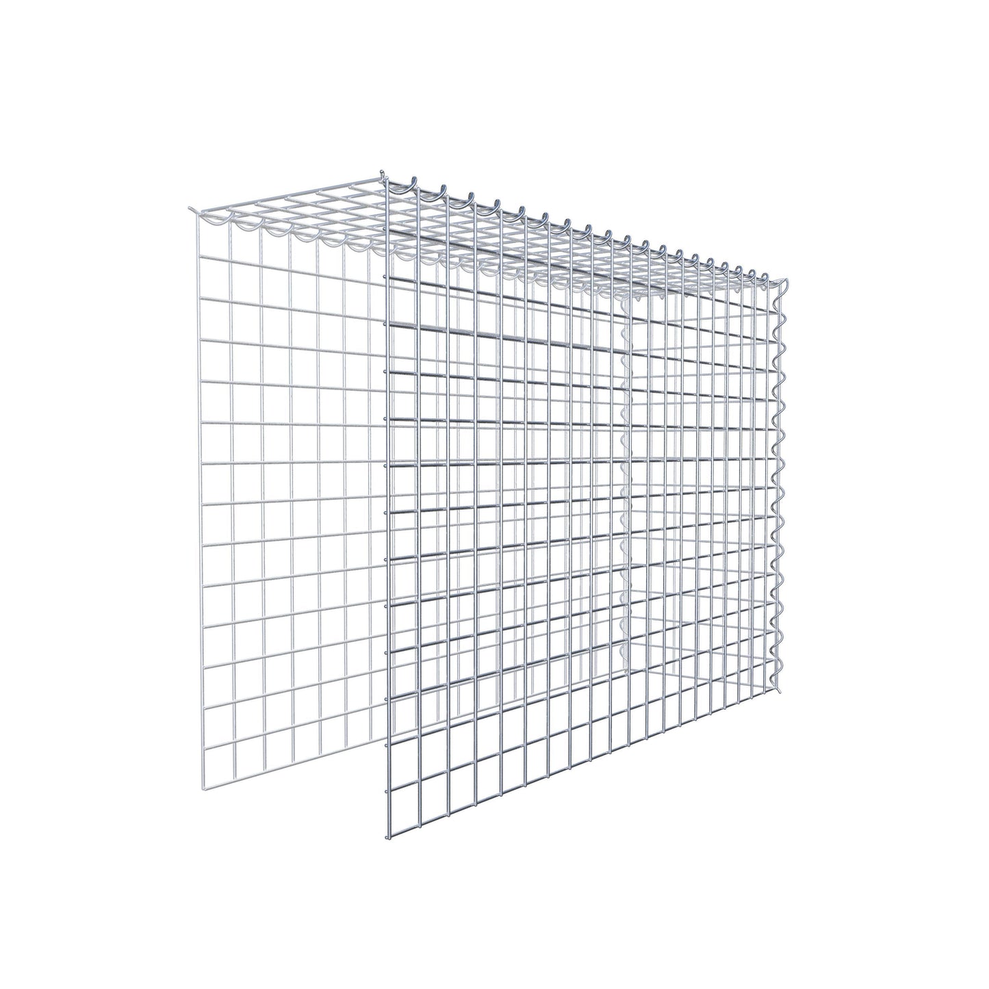 Anbaugabione Typ 4 100 cm x 70 cm x 30 cm (L x H x T), Maschenweite 5 cm x 5 cm, Spirale