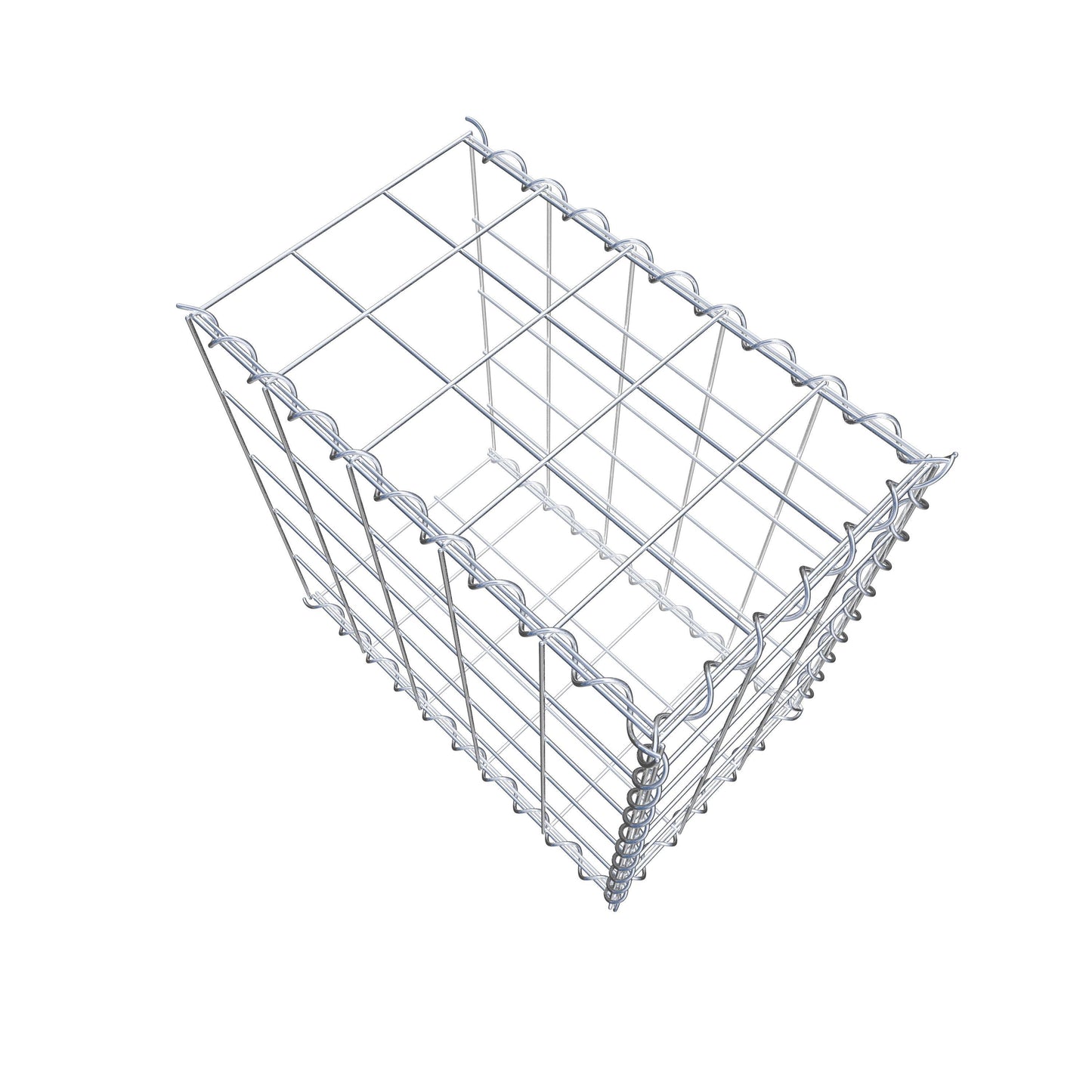 Extra gabion typ 2 50 cm x 50 cm x 30 cm (L x H x D), maskstorlek 10 cm x 10 cm, spiral