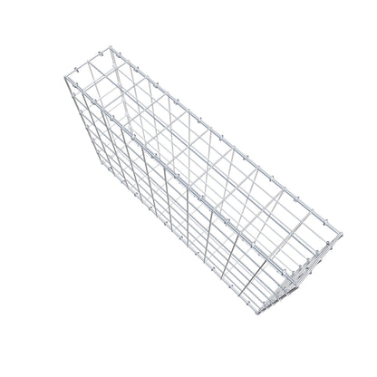 Gabbione 100 cm x 60 cm x 20 cm (L x H x P), maglia 10 cm x 10 cm, anello a C