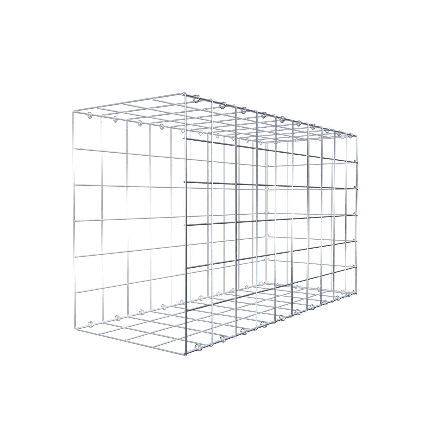 Gabião Tipo 2 100 cm x 60 cm x 40 cm (C x A x P), malhagem 10 cm x 10 cm, anel C