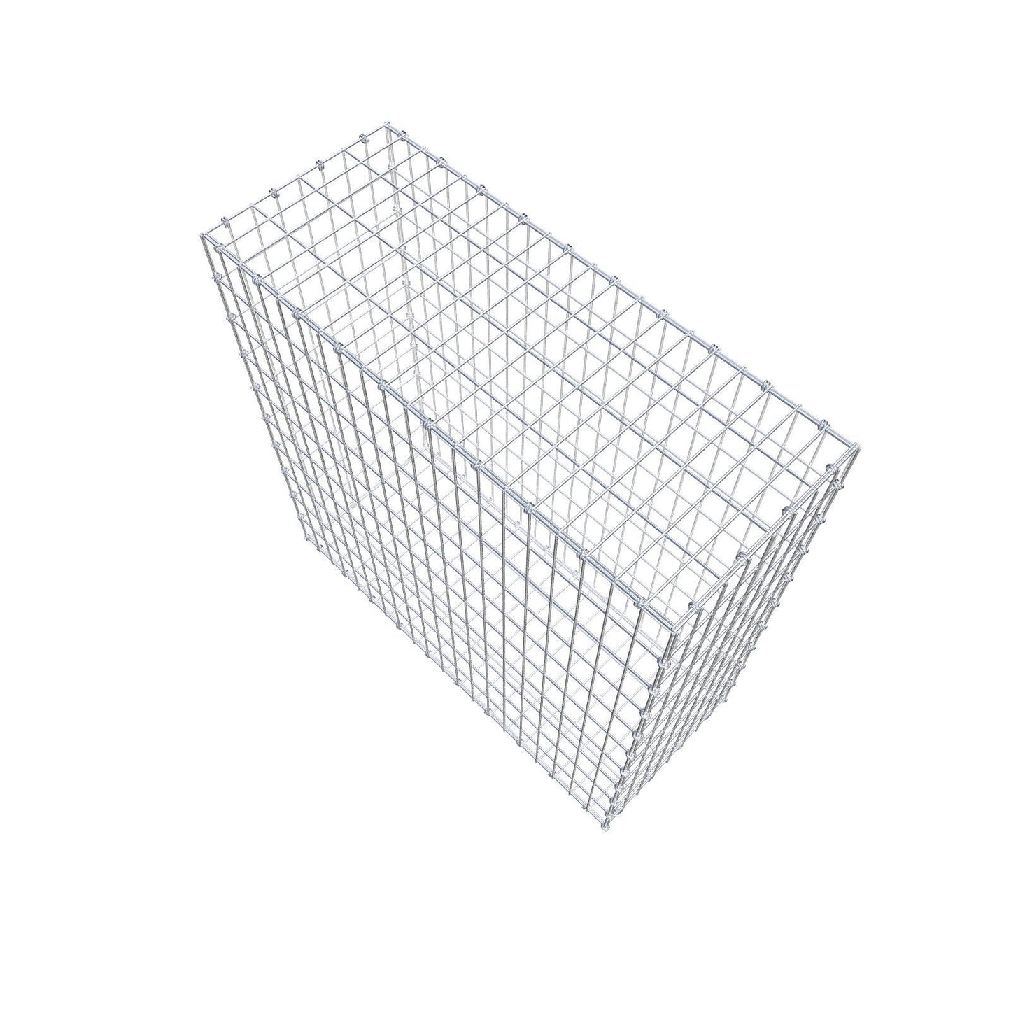 Gabbione 100 cm x 100 cm x 40 cm (L x H x P), maglia 5 x 10 cm, anello a spirale
