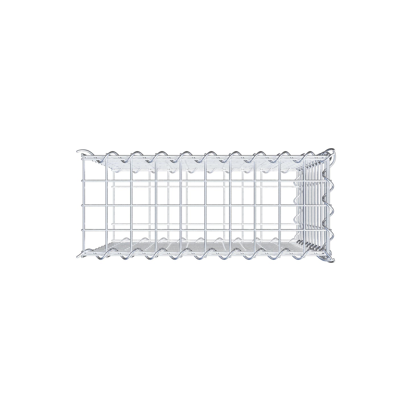 Grown-on gabion type 2 50 cm x 50 cm x 20 cm (L x H x D), mesh size 5 cm x 5 cm, spiral