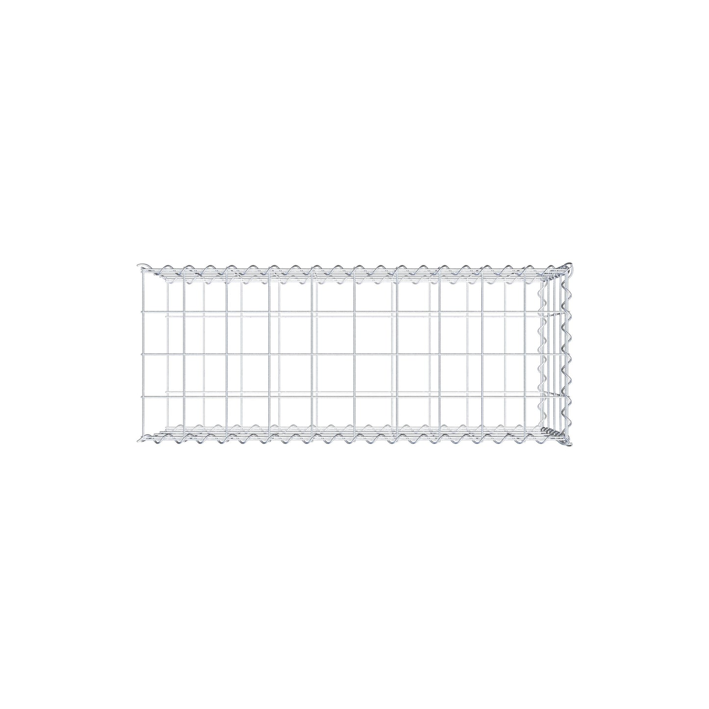 Gabião tipo 2 100 cm x 40 cm x 40 cm (C x A x P), malhagem 10 cm x 10 cm, espiral