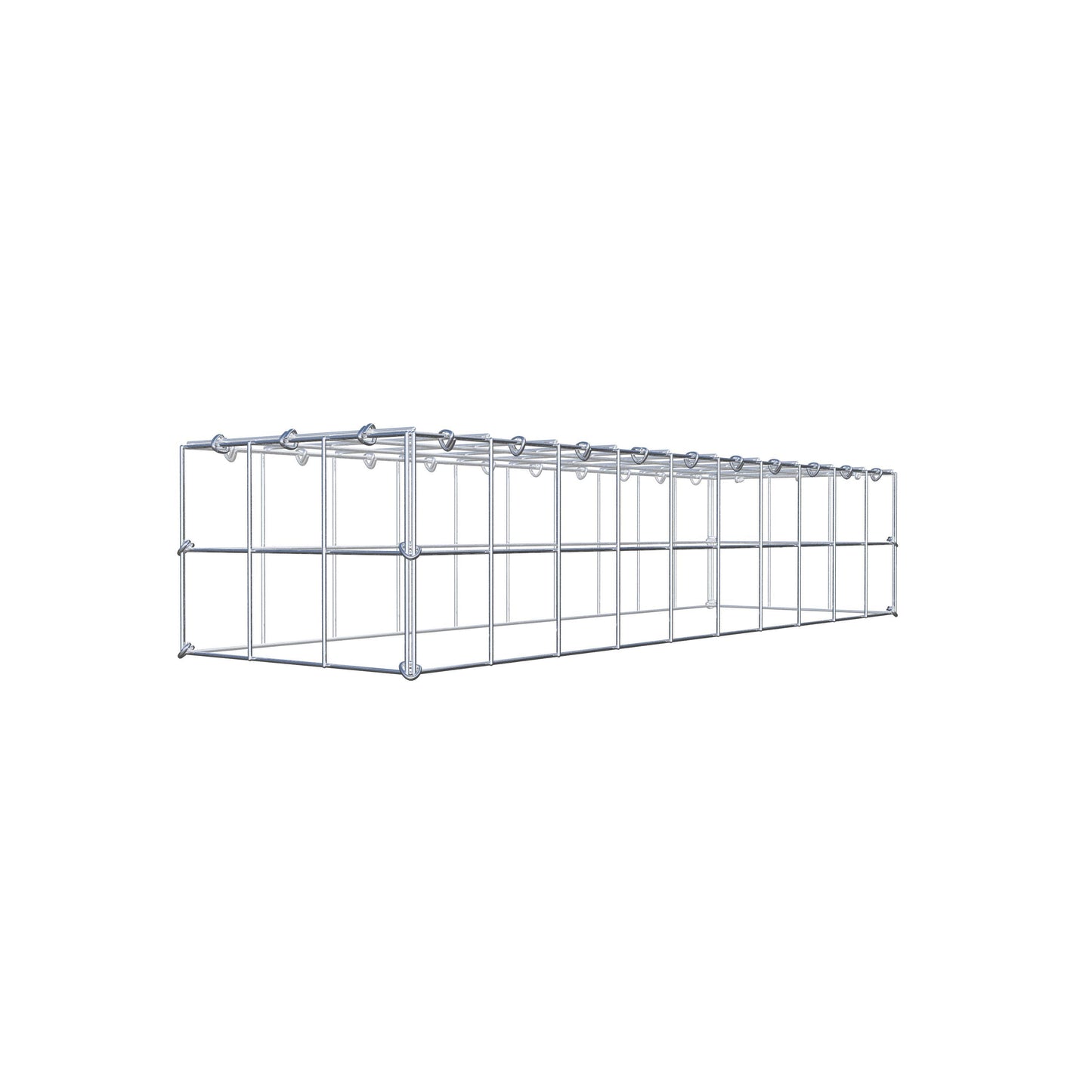 Gavión complementario de tipo 3 100 cm x 20 cm x 30 cm (L x A x P), malla 10 cm x 10 cm, anillo en C