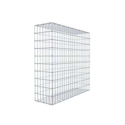 Gabião 100 cm x 100 cm x 30 cm (C x A x P), malhagem 5 cm x 10 cm, anel C