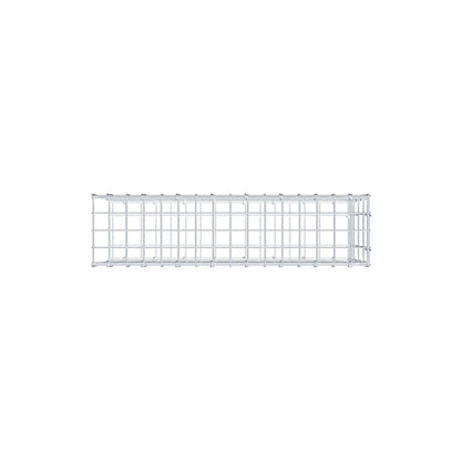 Mounted gabion type 2 80 cm x 40 cm x 20 cm, mesh size 5 cm x 10 cm, C-ring