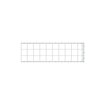 Monteret gabion type 4 100 cm x 20 cm x 30 cm (L x H x D), maskestørrelse 10 cm x 10 cm, C-ring