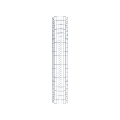Colonna gabbionata rotonda 37 cm di diametro, 200 cm di altezza, maglia 5 cm x 10 cm