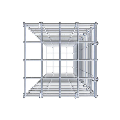 Monteret gabion type 2 100 cm x 20 cm x 20 cm (L x H x D), maskestørrelse 5 cm x 5 cm, C-ring