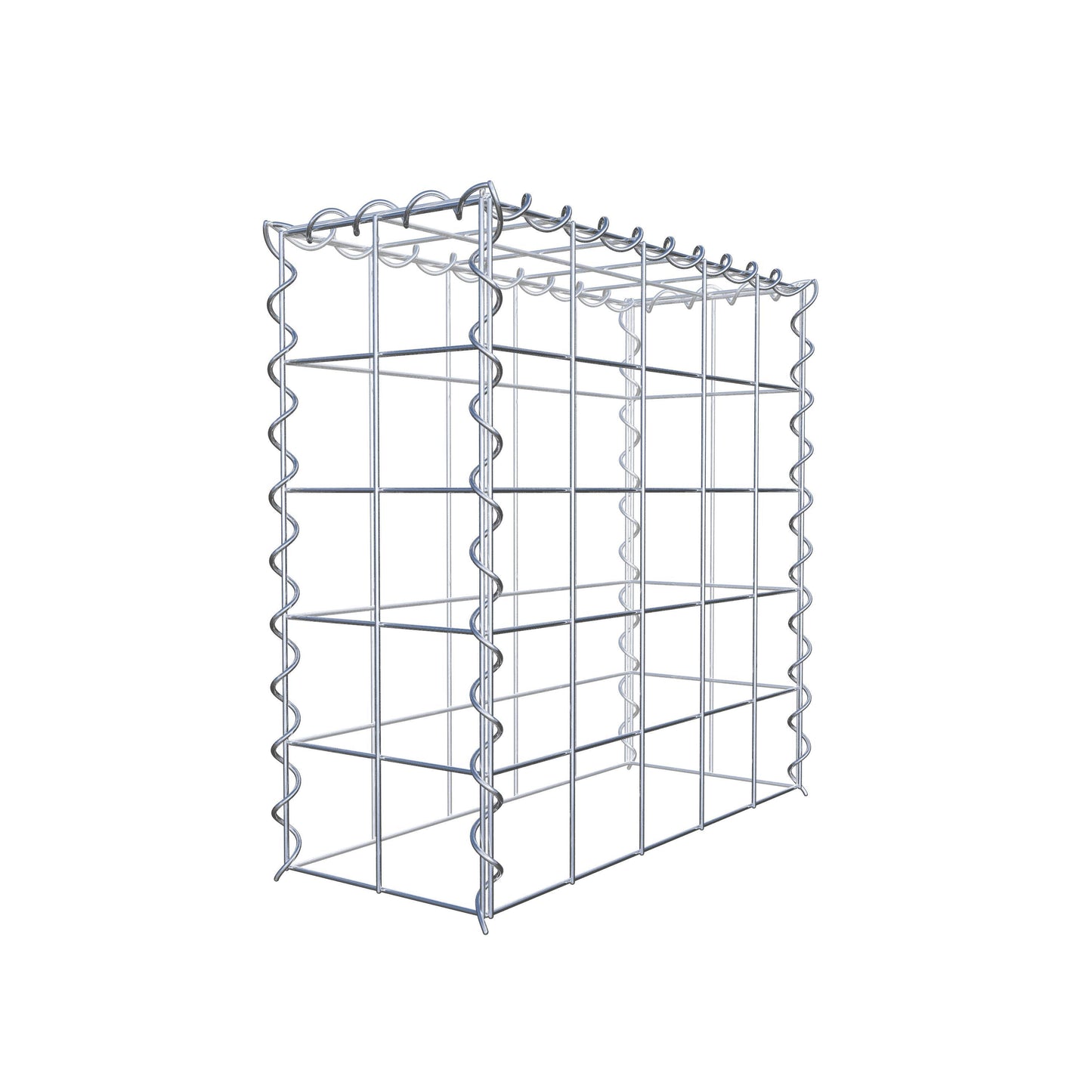 Gabion rapporté type 3 50 cm x 50 cm x 20 cm (L x H x P), mailles 10 cm x 10 cm, spirale