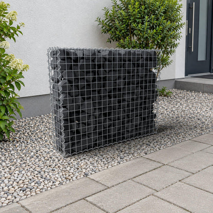 Gabion 100 cm x 80 cm x 20 cm (L x H x D), maskstorlek 5 cm x 5 cm, spiral