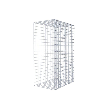 Gavión complementario de tipo 2 100 cm x 60 cm x 40 cm (largo x alto x fondo), malla 5 cm x 5 cm, anillo en C