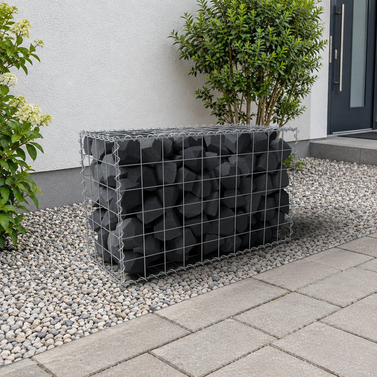 Gabbione 100 cm x 60 cm x 40 cm (L x H x P), maglia 10 cm x 10 cm, spirale