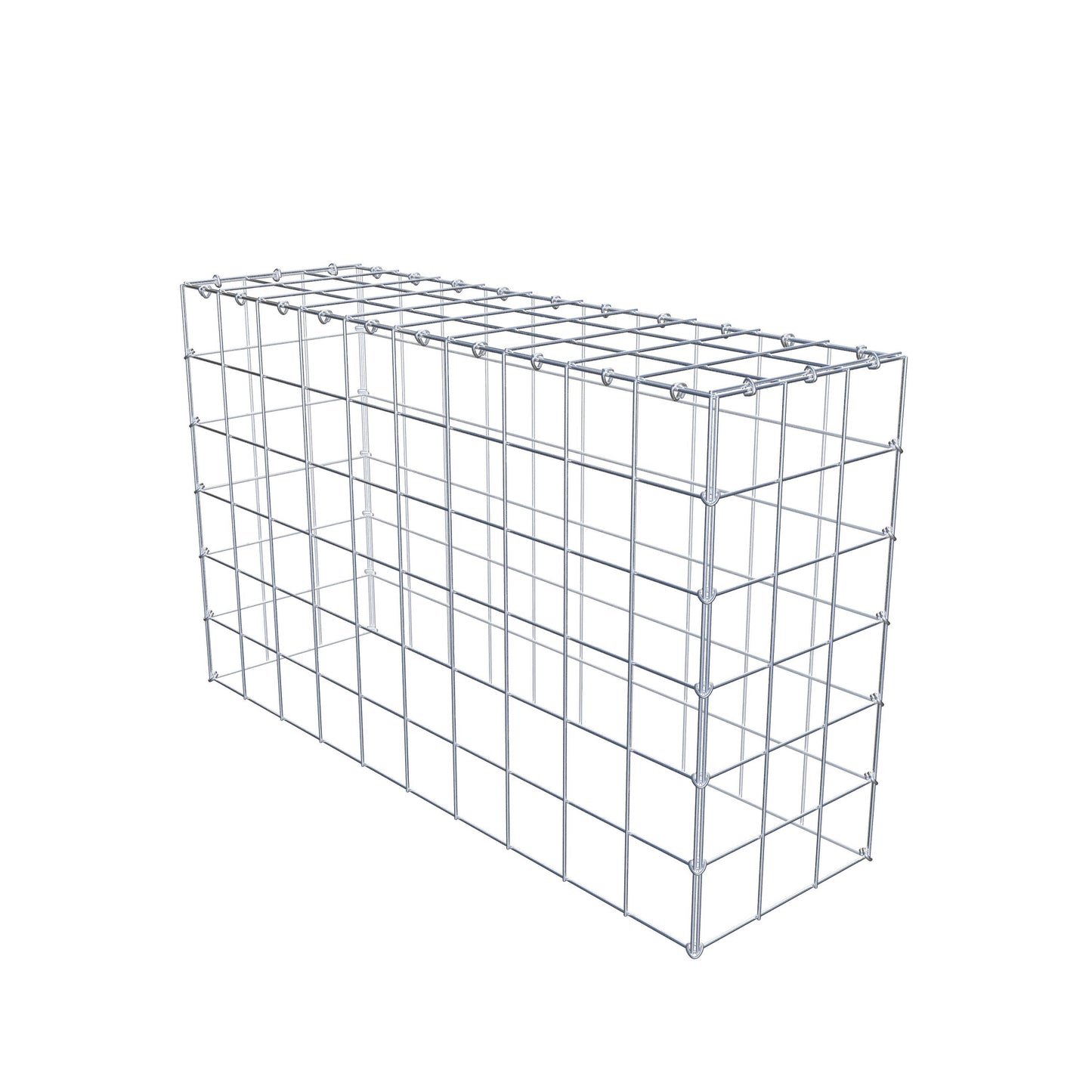 Gavión complementario de tipo 3 100 cm x 60 cm x 30 cm (L x A x P), malla 10 cm x 10 cm, anillo en C