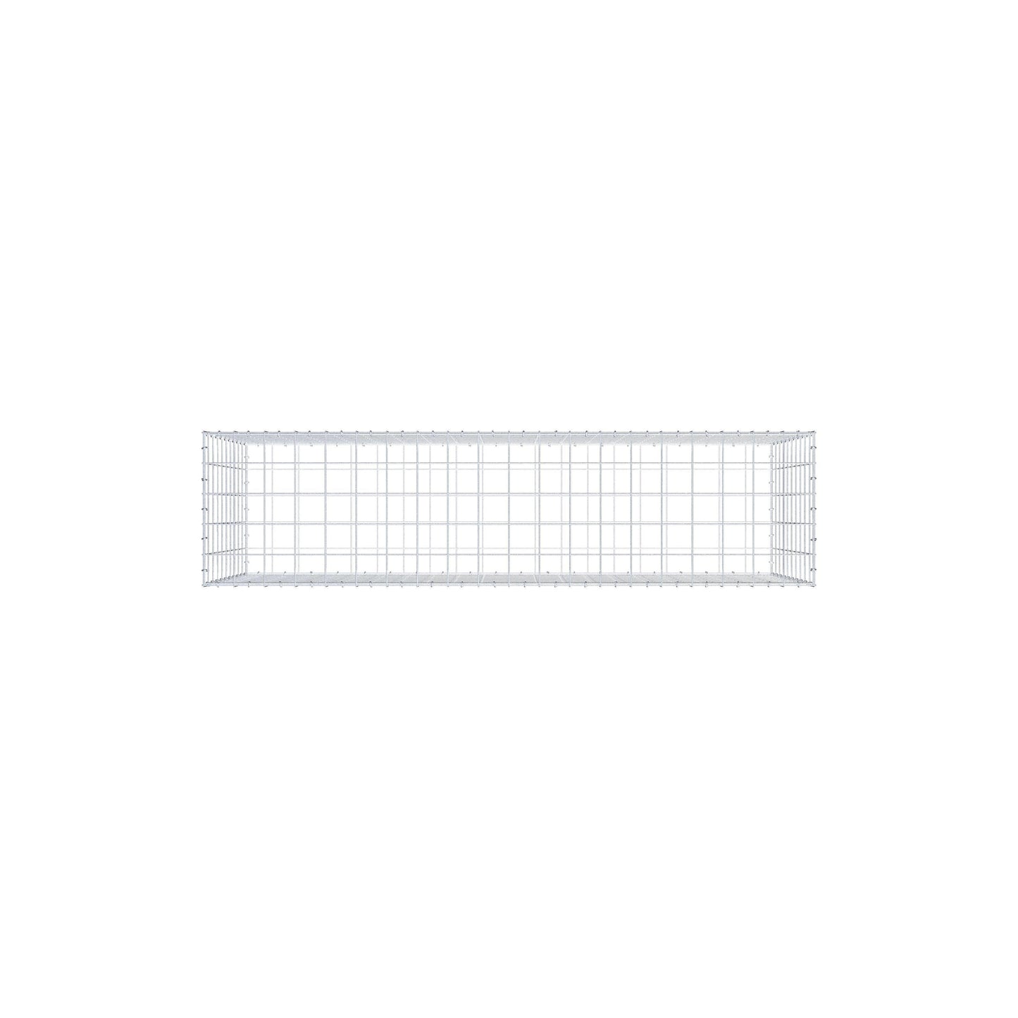 Gabião 200 cm x 100 cm x 50 cm (C x A x P), malhagem 10 cm x 10 cm, anel C