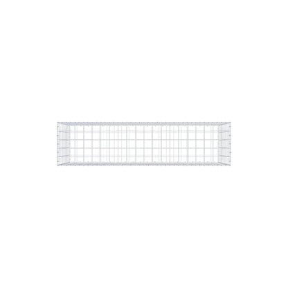 Gabião 200 cm x 100 cm x 50 cm (C x A x P), malhagem 10 cm x 10 cm, anel C