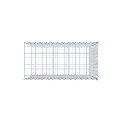 Opvokset gabion type 2 100 cm x 90 cm x 50 cm (L x H x D), maskestørrelse 5 cm x 5 cm, spiral
