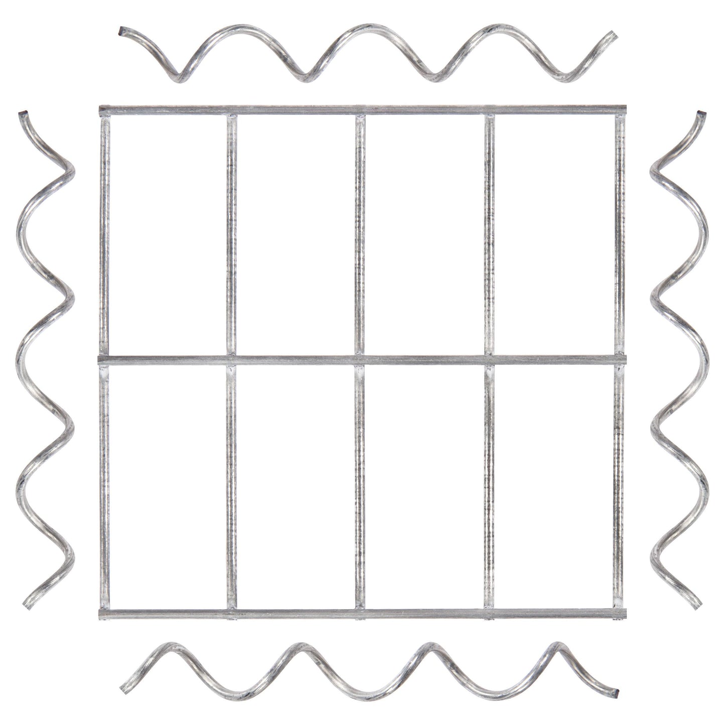 Cobertura para coluna MW 5 x 10 cm incluindo 4 espirais de montagem