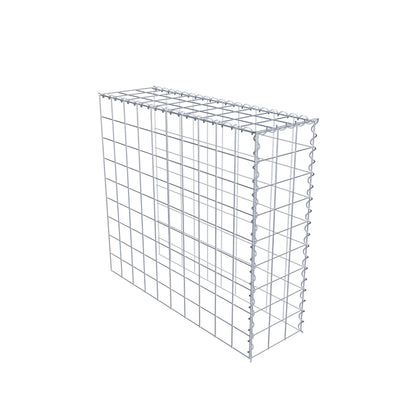 Gabion rapporté type 4 100 cm x 90 cm x 30 cm (L x H x P), mailles 10 cm x 10 cm, spirale