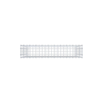 Gabião 100 cm x 100 cm x 20 cm (C x A x P), malhagem 5 cm x 10 cm, anel C