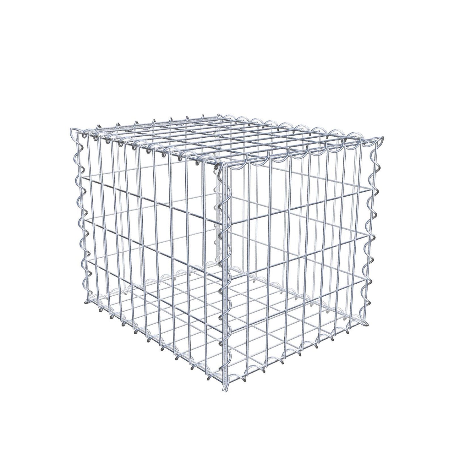 Gabbione 50 cm x 40 cm x 40 cm (L x H x P), maglia 5 cm x 10 cm, spirale