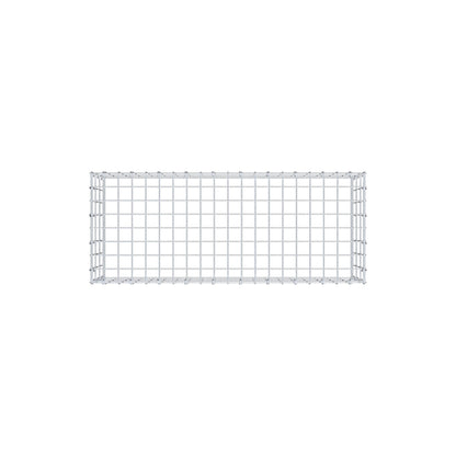 Monteret gabion type 3 100 cm x 30 cm x 40 cm (L x H x D), maskestørrelse 5 cm x 10 cm, C-ring
