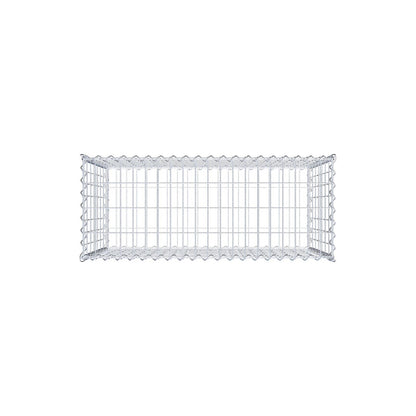 Gabion 100 cm x 70 cm x 40 cm (L x H x D), mesh size 5 cm x 10 cm, spiral