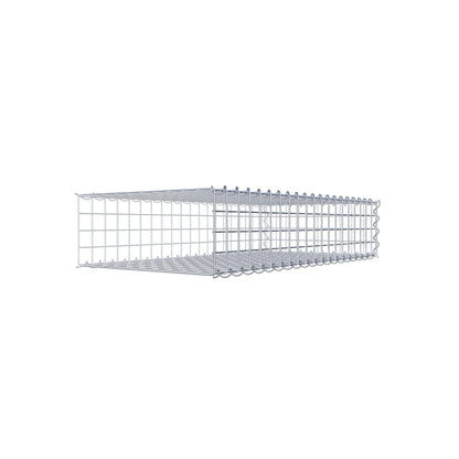 Add-on schanskorf type 2 100 cm x 20 cm x 50 cm (L x H x D), maaswijdte 5 cm x 5 cm, spiraalvormig