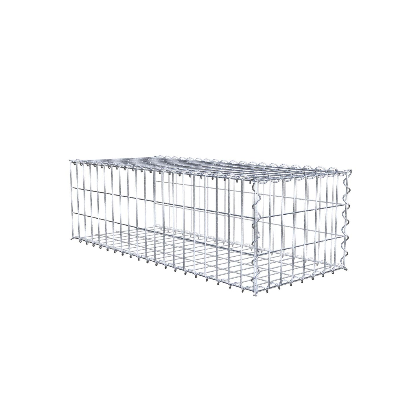 Gabbione aggiuntivo tipo 2 100 cm x 30 cm x 40 cm (L x A x P), maglia 5 cm x 10 cm, spirale