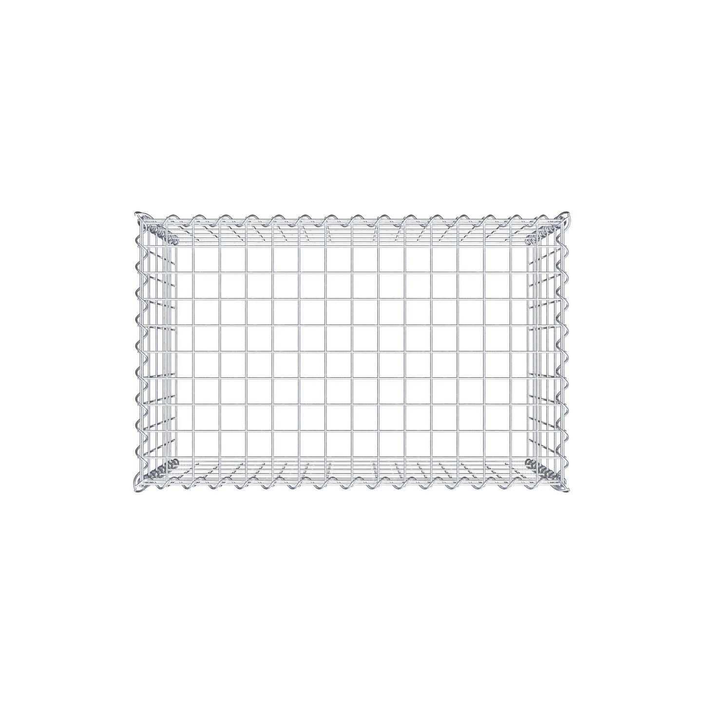 Opvokset gabion type 3 80 cm x 50 cm x 50 cm (L x H x D), maskestørrelse 5 cm x 10 cm, spiral