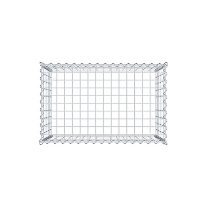 Opvokset gabion type 3 80 cm x 50 cm x 50 cm (L x H x D), maskestørrelse 5 cm x 10 cm, spiral