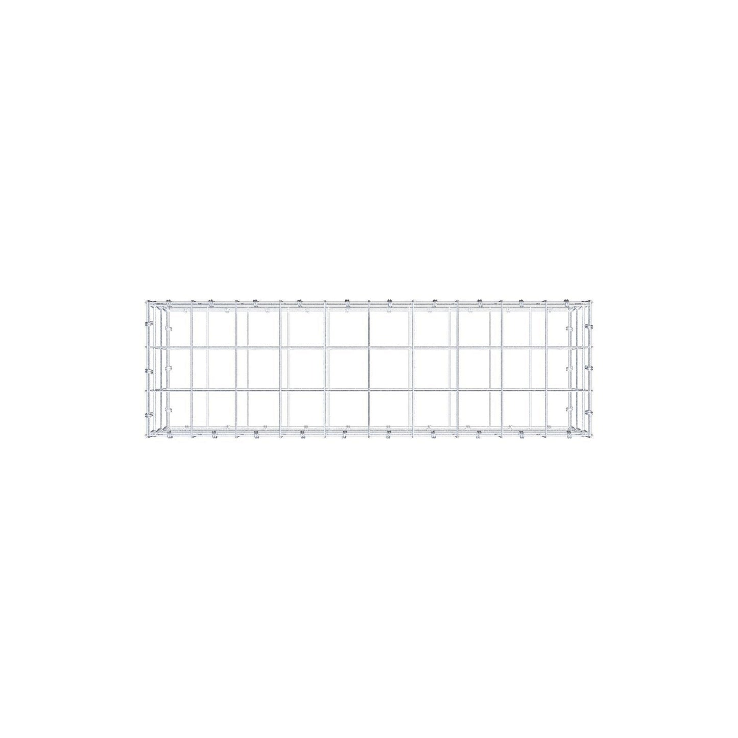 Gabbione 100 cm x 30 cm x 30 cm (L x H x P), maglia 10 x 10 cm, anello a spirale