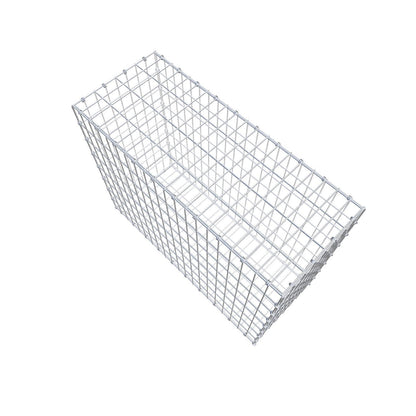 Gabbione 100 cm x 80 cm x 40 cm (L x H x P), maglia 5 x 10 cm, anello a spirale