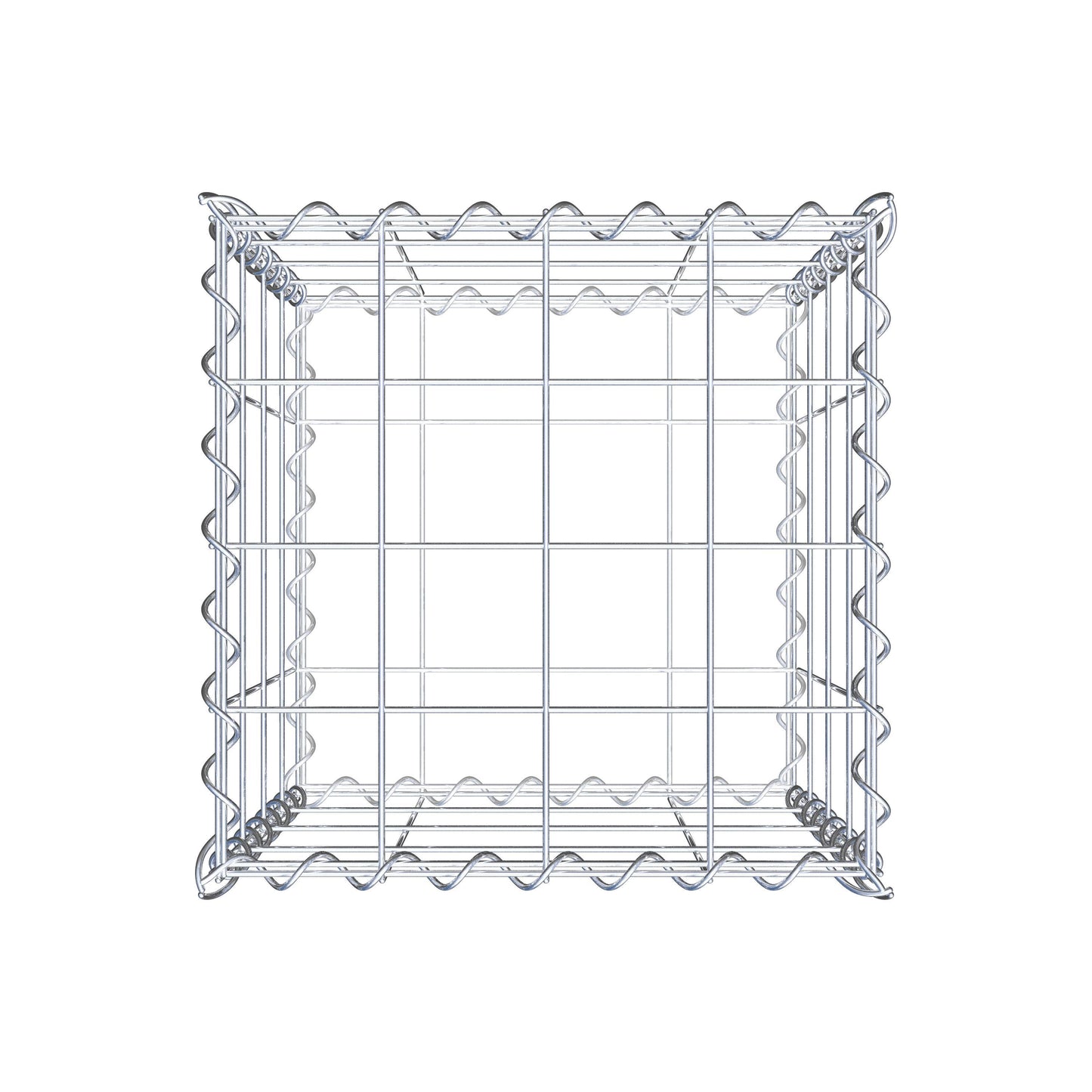 Gabbione 40 cm x 40 cm x 40 cm (L x H x P), maglia 10 cm x 10 cm, spirale