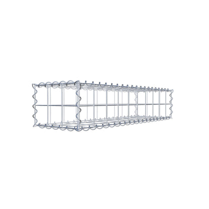Gabione 100 cm x 20 cm x 30 cm (L x H x T), Maschenweite 10 cm x 10 cm, Spirale