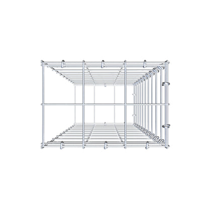 Gabbione aggiuntivo di tipo 2 100 cm x 30 cm x 20 cm (L x A x P), maglia 10 cm x 10 cm, anello a C