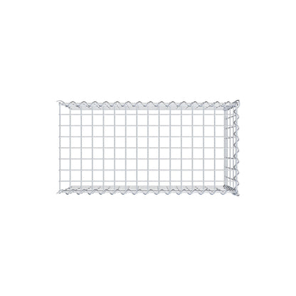 Gabion rapporté type 4 80 cm x 40 cm x 40 cm (L x H x P), mailles 5 cm x 10 cm, spirale