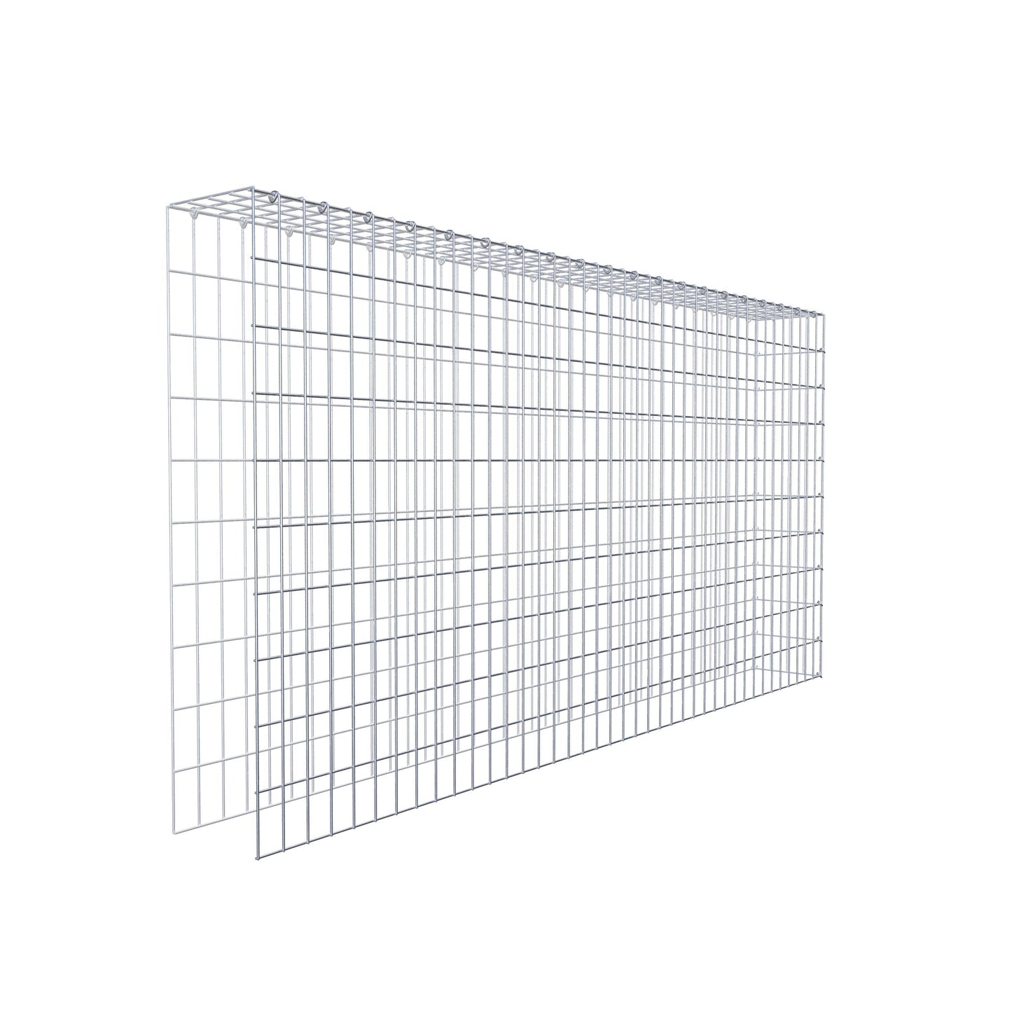 Extra gabion typ 4 200 cm x 100 cm x 20 cm (L x H x D), maskstorlek 5 cm x 10 cm, C-ring