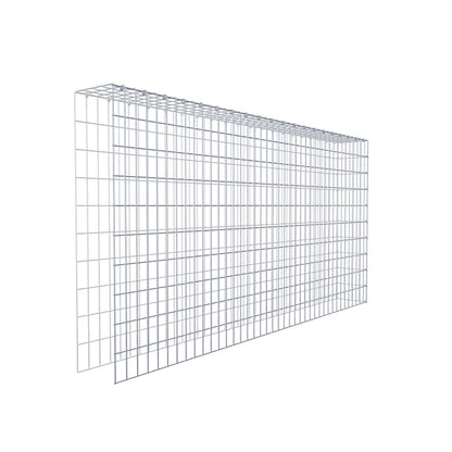 Extra gabion typ 4 200 cm x 100 cm x 20 cm (L x H x D), maskstorlek 5 cm x 10 cm, C-ring