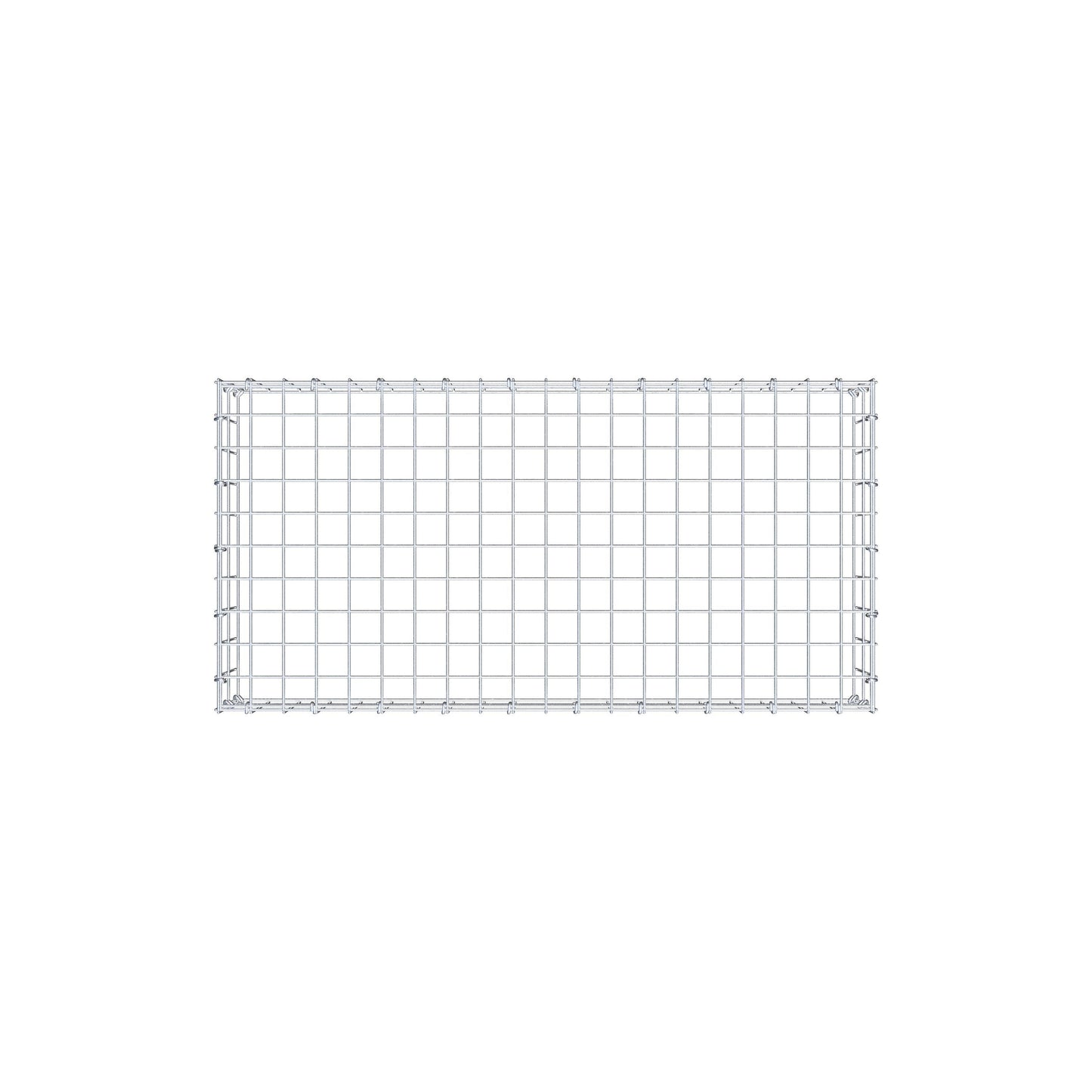 Gabbione aggiuntivo di tipo 3 100 cm x 20 cm x 50 cm (L x H x P), maglia 5 cm x 10 cm, anello a C