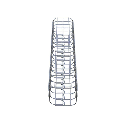 Columna de gaviones cuadrada 17 cm x 17 cm, 80 cm de altura, MW 5 cm x 5 cm
