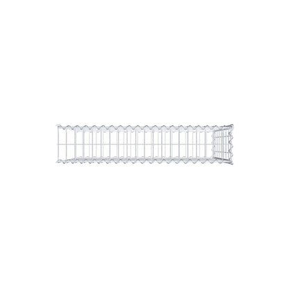 Gabion rapporté type 2 100 cm x 80 cm x 20 cm (L x H x P), mailles 5 cm x 10 cm, spirale