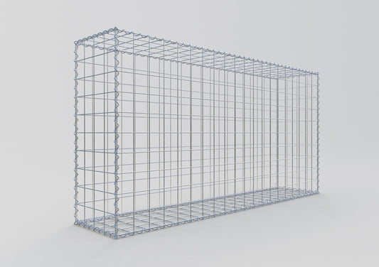 Gabbione 200 cm x 100 cm x 40 cm (L x H x P), maglia 10 cm x 10 cm, spirale