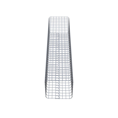 Schanskorfzuil hoekig 37 cm x 37 cm, 160 cm hoog, MW 5 cm x 5 cm